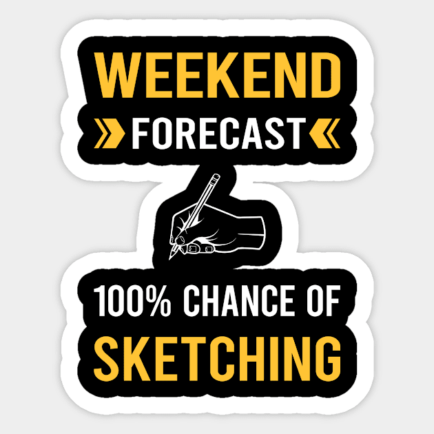 Weekend Forecast Sketching Sketch Sticker by Good Day